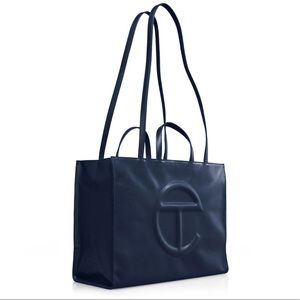 NWT TELFAR Large Navy Shopping Bag